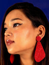 RED ROMANCE BEADED EARRINGS - Tonoto.in (6047346950315)